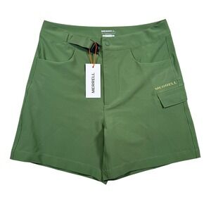 NEW Merrell Womens Double Weave Shorts Garden Green Hiking Outdoor Size Small